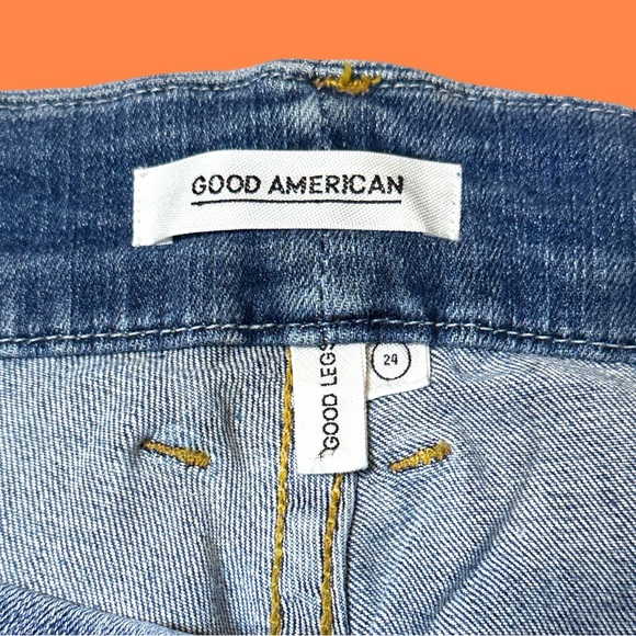 🎉HP🎉 NWT GOOD AMERICAN Good Legs Skinny Jeans in light indigo wash. Size 24 👖 - Picture 12 of 15